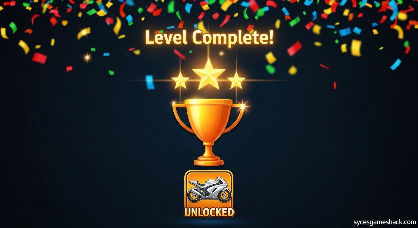 Moto X3M gameplay showing perfect backflip on ramp with time bonus appearing on screen Alt: Moto X3M expert tips flip trick time bonus 3 stars school unblocked 2026