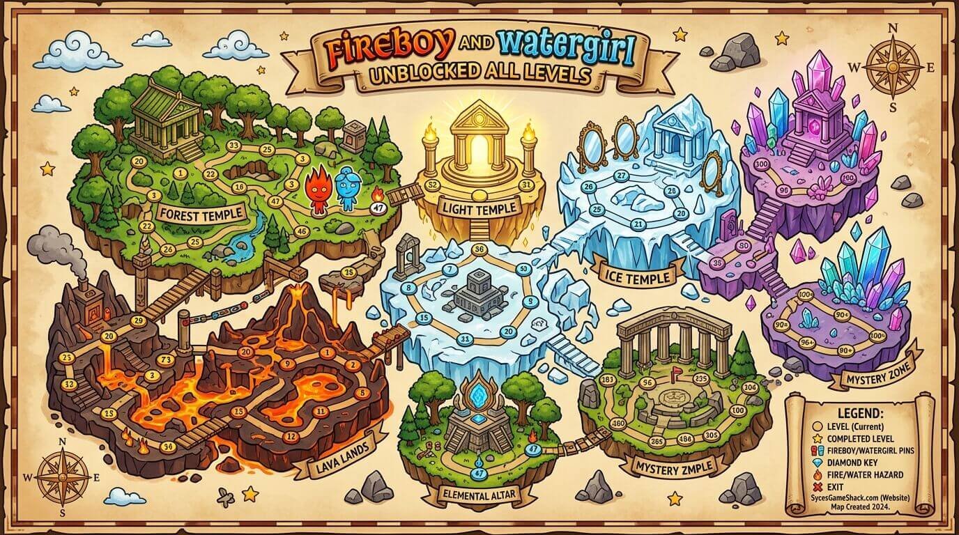 Fireboy and Watergirl Unblocked All Levels