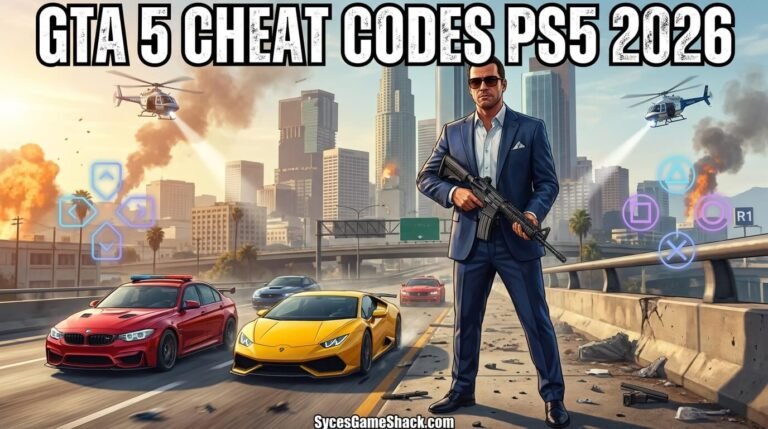 GTA 5 Cheat Codes PS5 2026