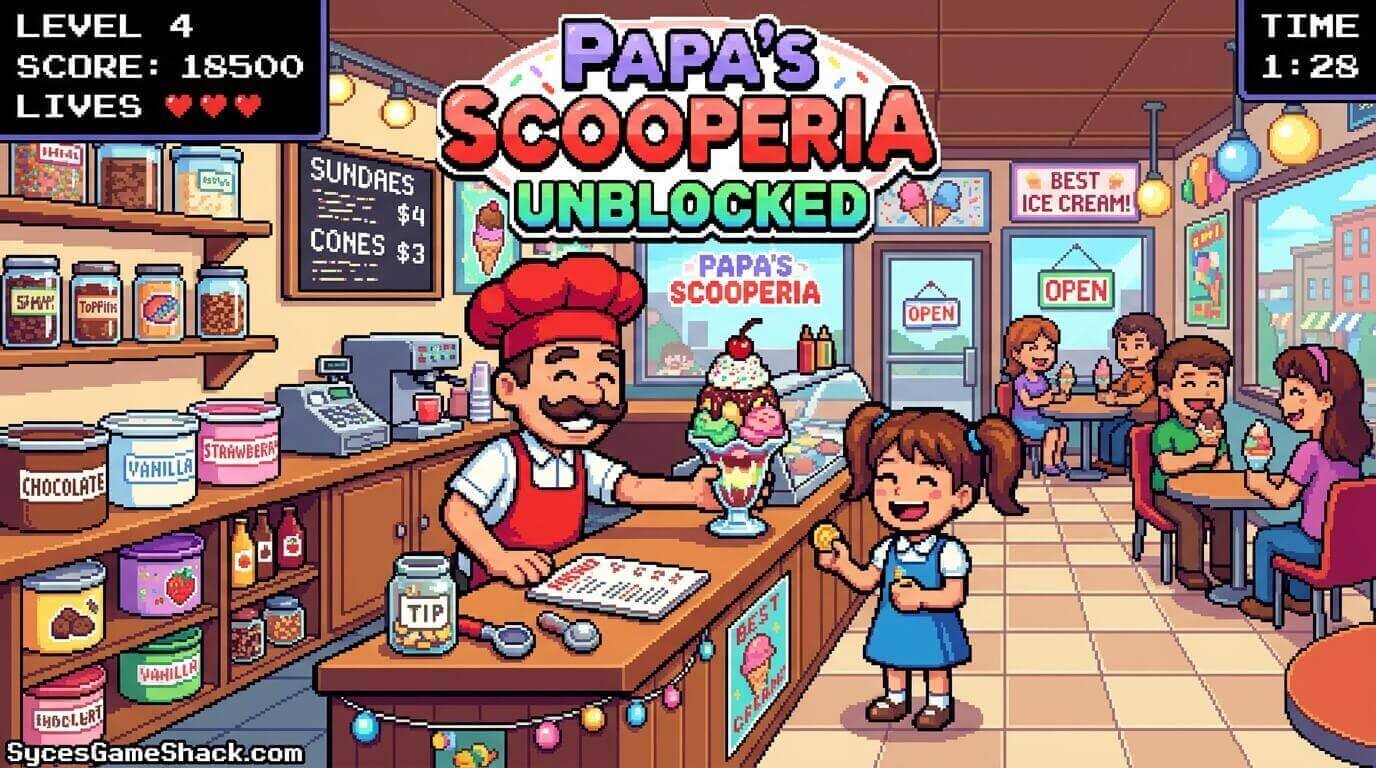 Papa's Scooperia Unblocked