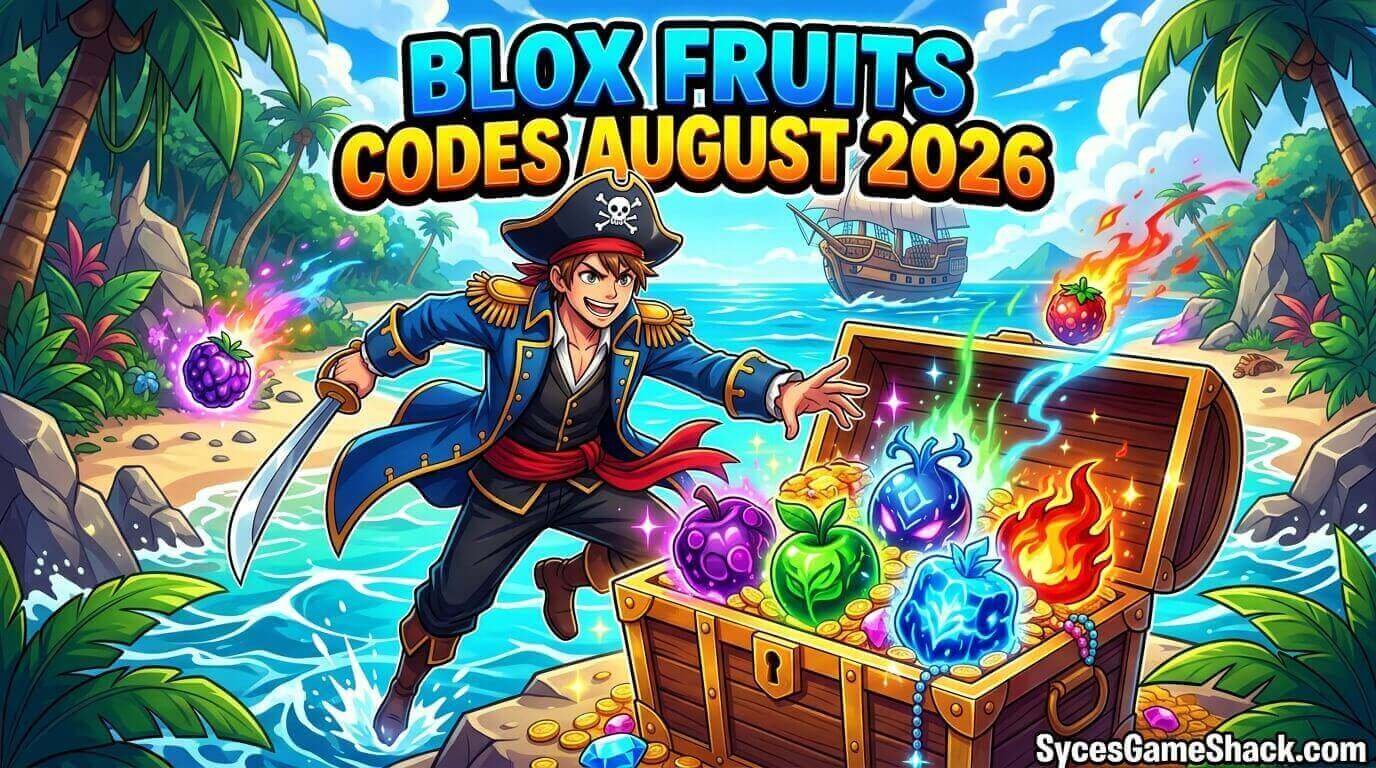 Blox Fruits Codes August 2026