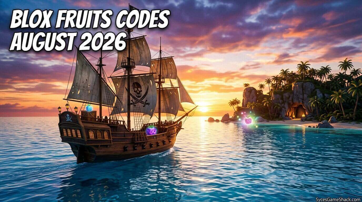Blox Fruits Codes August 2026