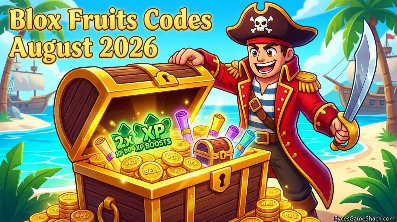 Blox Fruits Codes August 2026