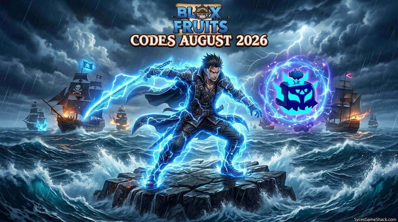 Blox Fruits Codes August 2026