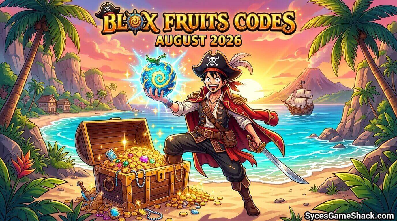 Blox Fruits Codes August 2026