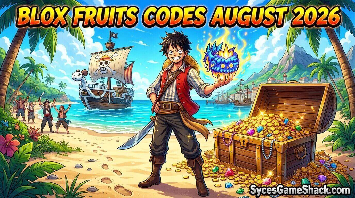 Blox Fruits Codes August 2026