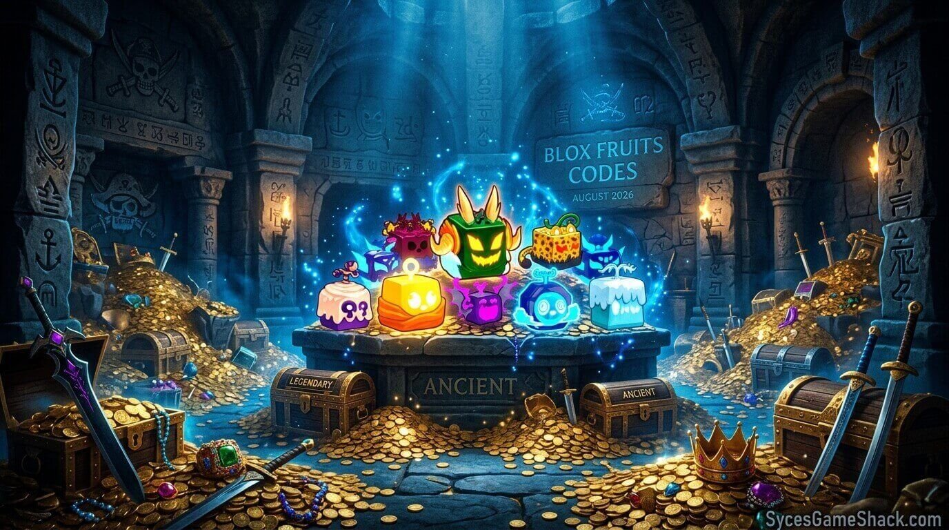 Blox Fruits Codes August 2026