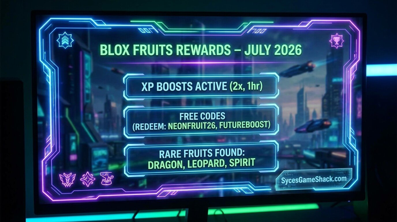 Blox Fruits Codes July 2026