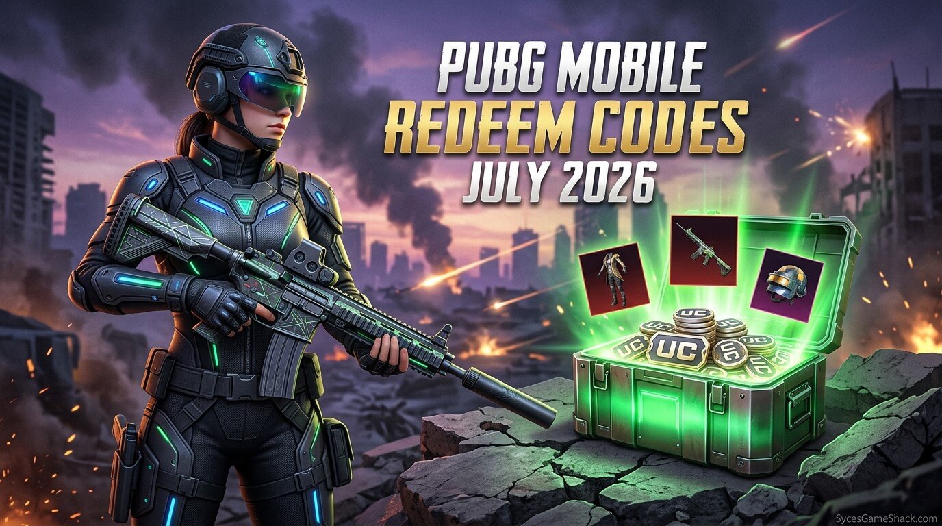 PUBG Mobile Redeem Codes July 2026