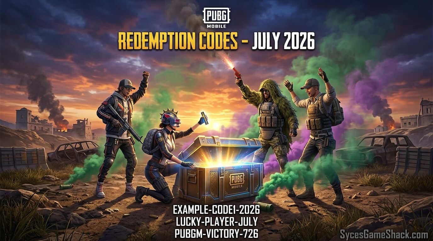 PUBG Mobile Redeem Codes July 2026