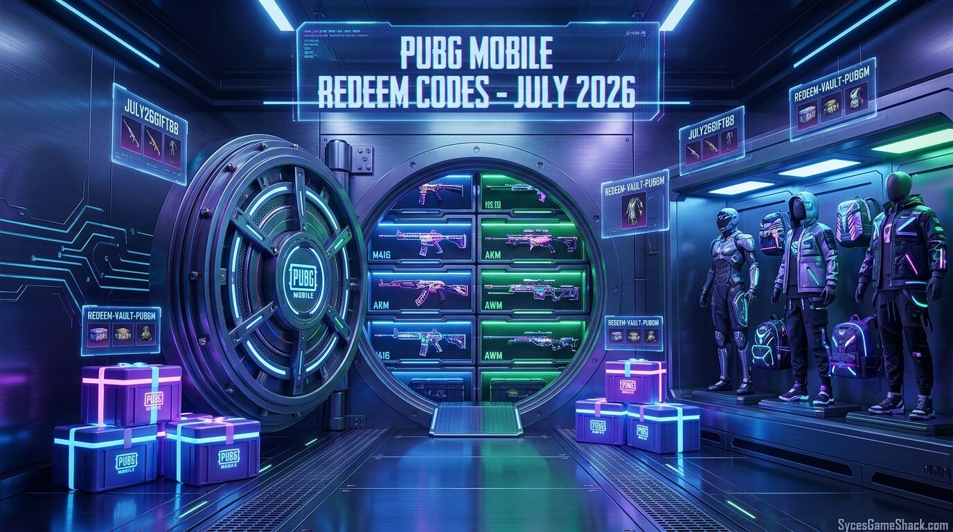 PUBG Mobile Redeem Codes July 2026
