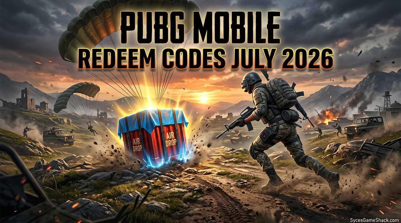 PUBG Mobile Redeem Codes July 2026