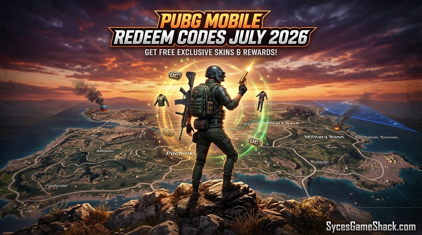 PUBG Mobile Redeem Codes July 2026