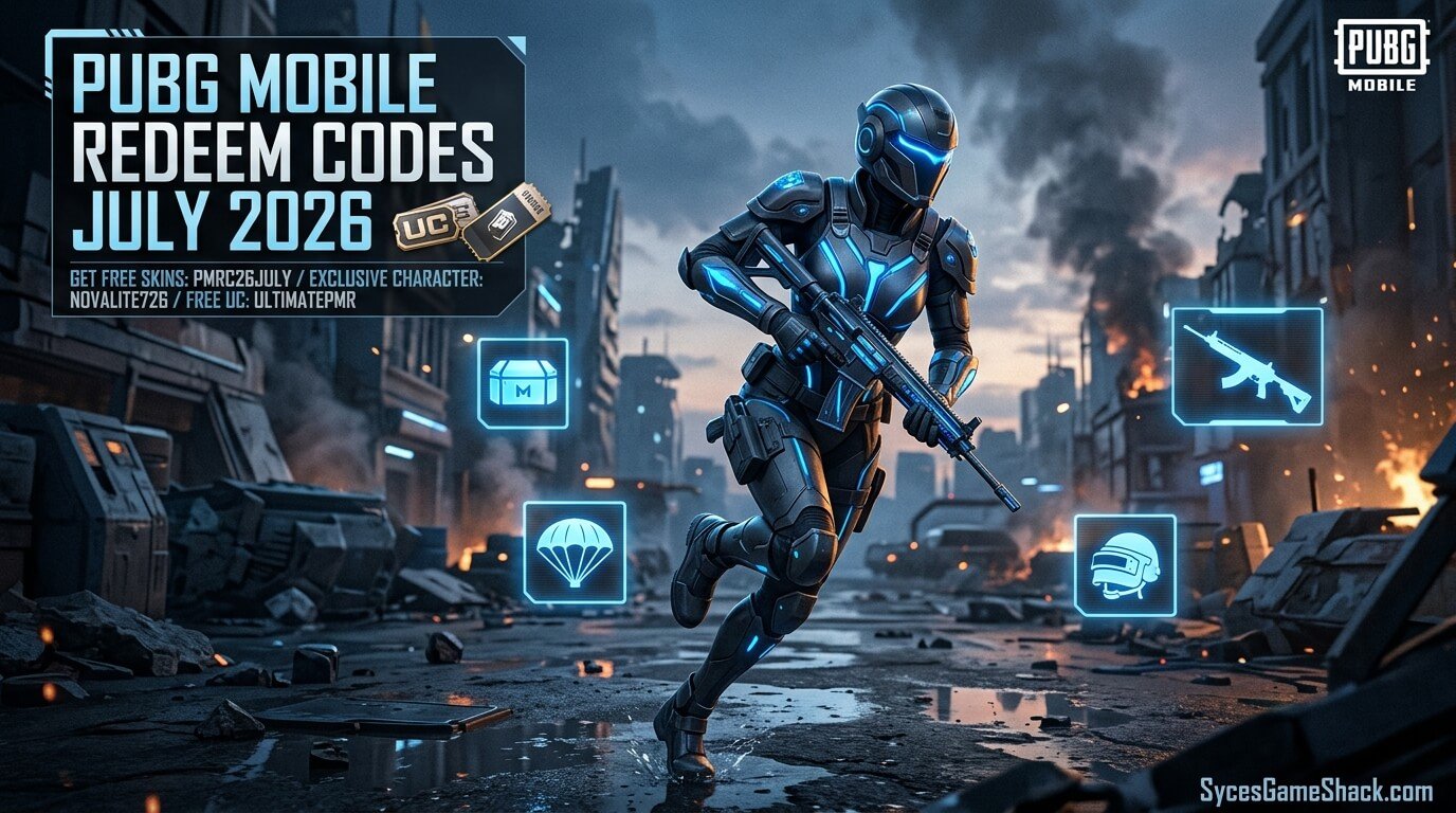 PUBG Mobile Redeem Codes July 2026