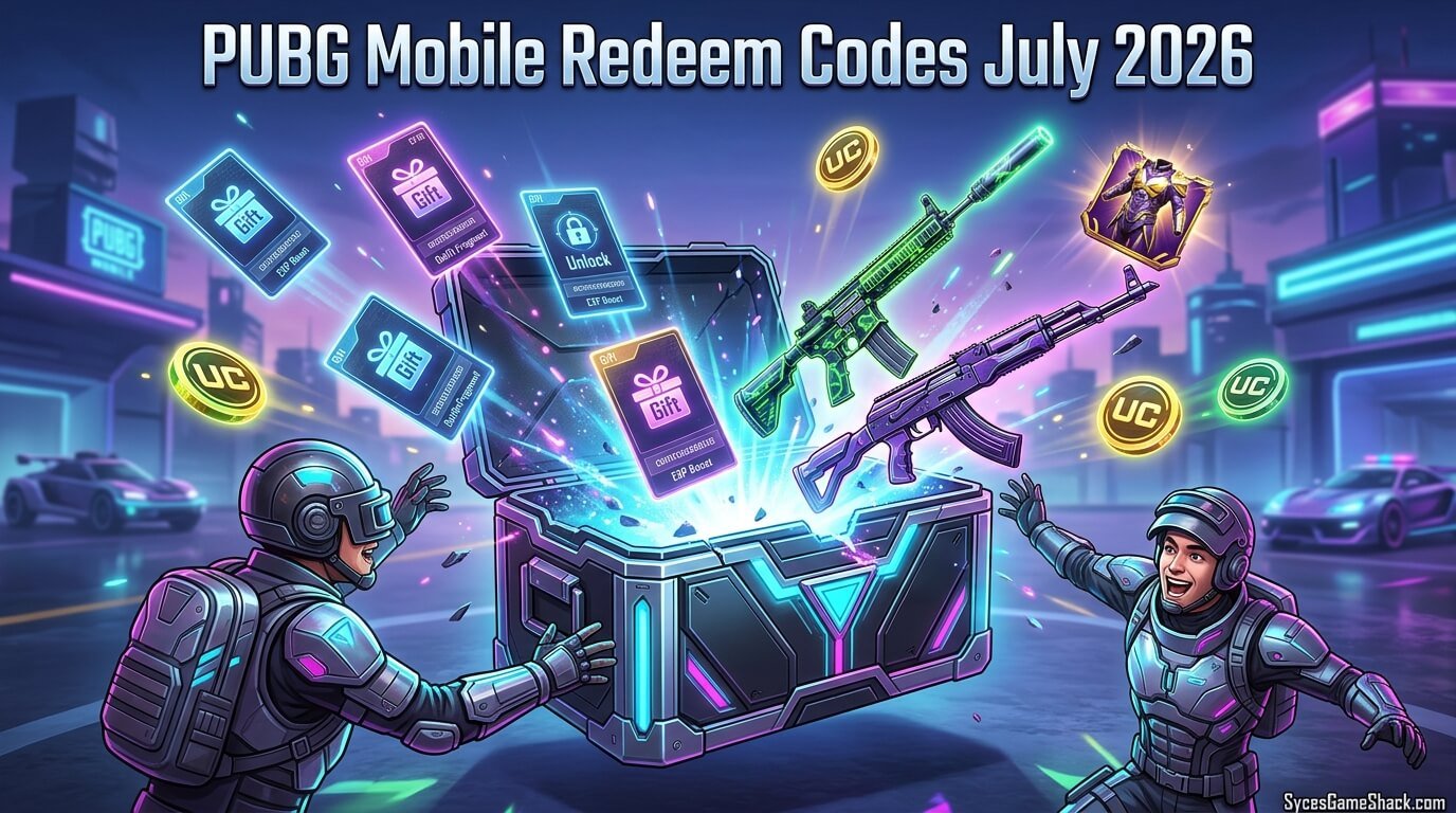 PUBG Mobile Redeem Codes July 2026