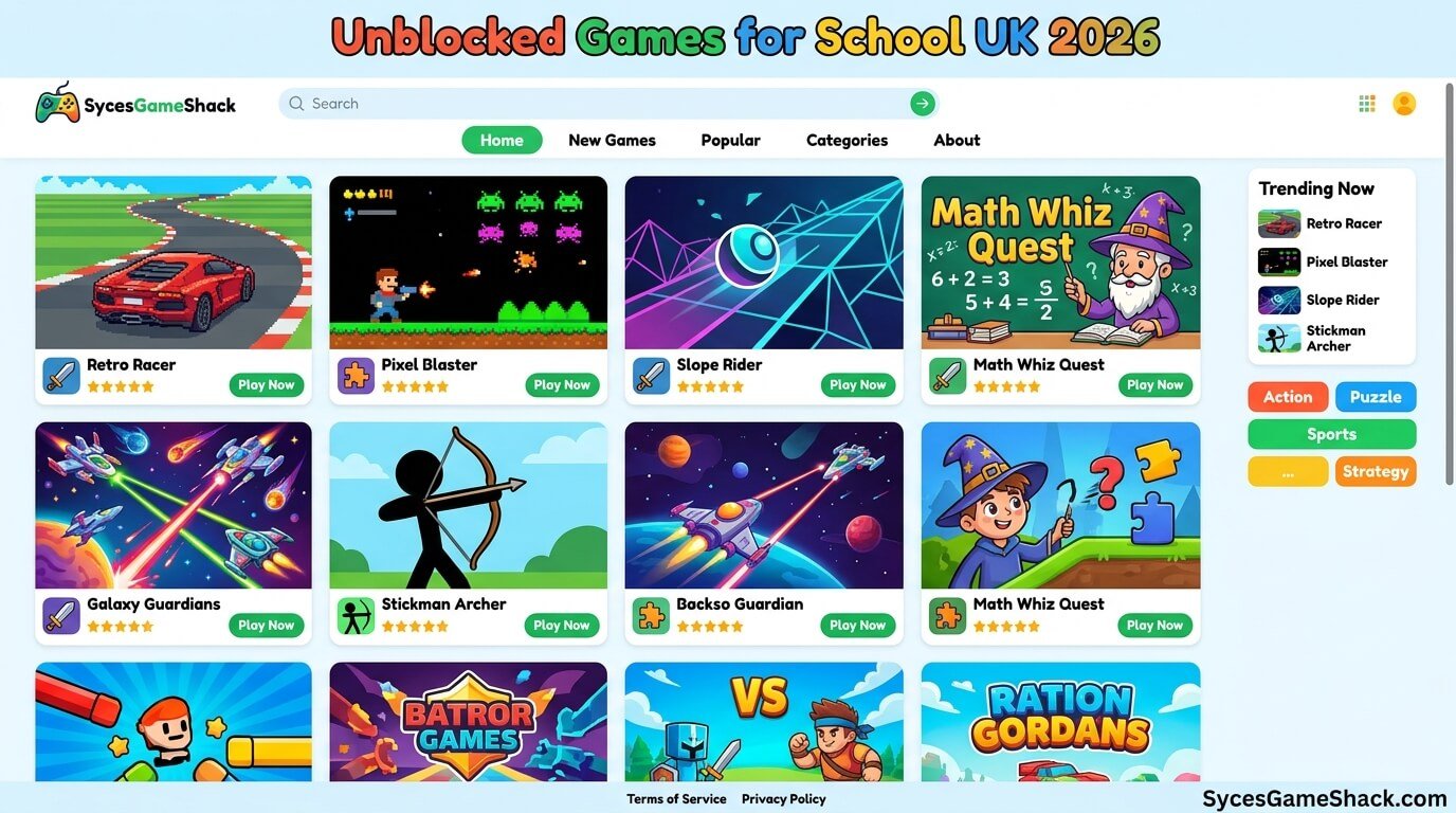 Unblocked Games for School UK 2026