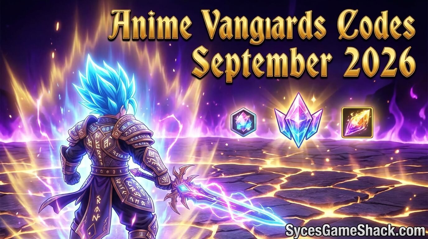 Anime Vanguards Codes September 2026