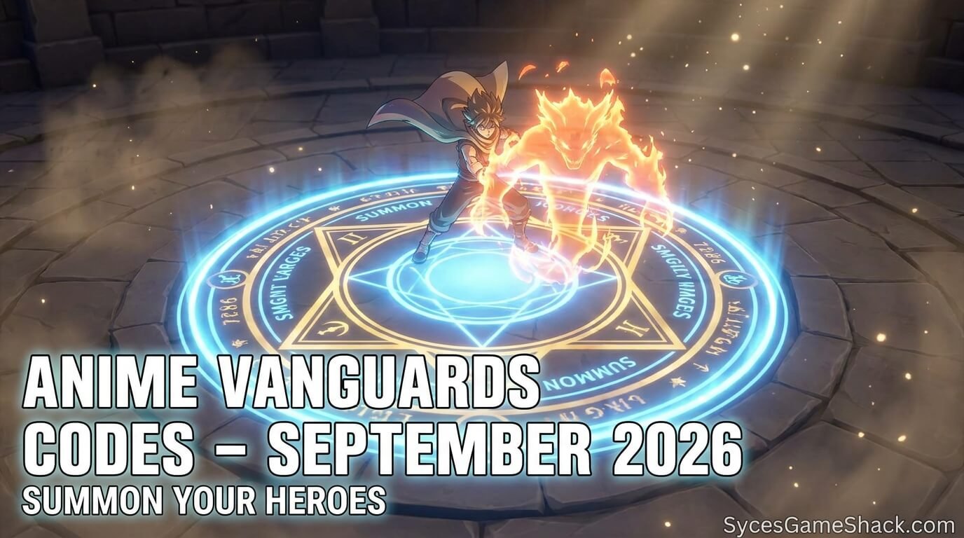 Anime Vanguards Codes September 2026