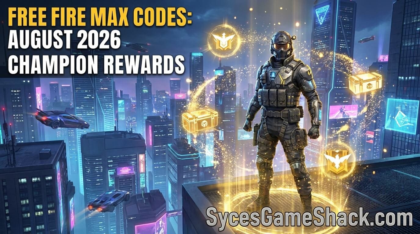 Free Fire MAX Codes August 2026