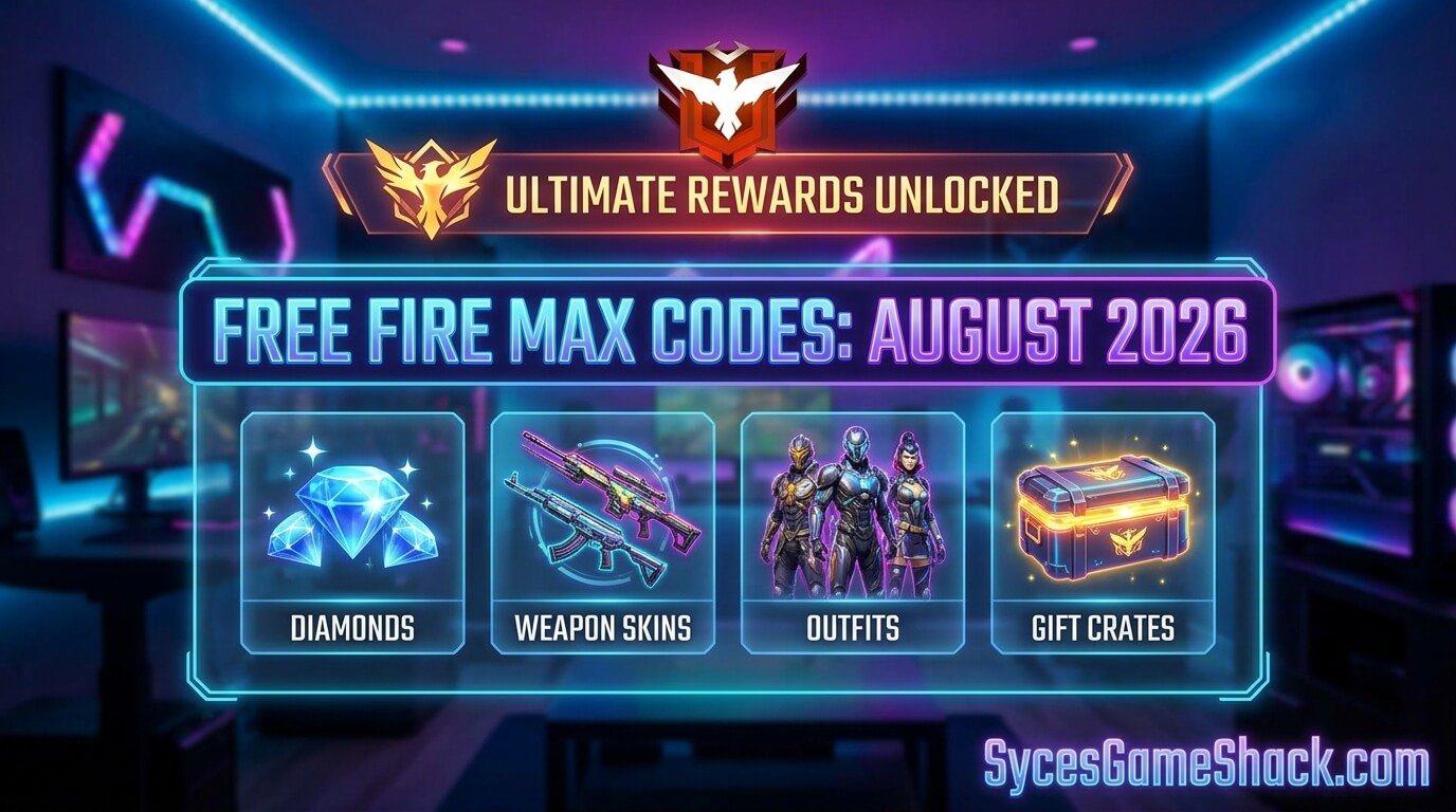 Free Fire MAX Codes August 2026