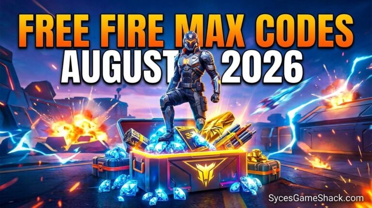 Free Fire MAX Codes August 2026