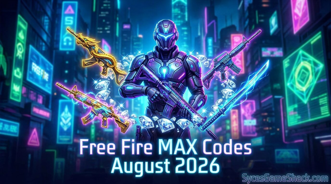 Free Fire MAX Codes August 2026