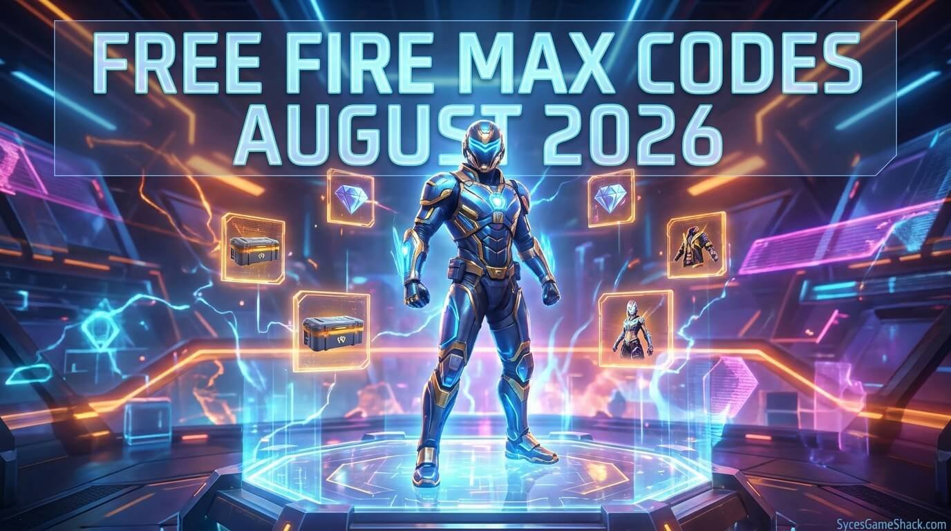 Free Fire MAX Codes August 2026