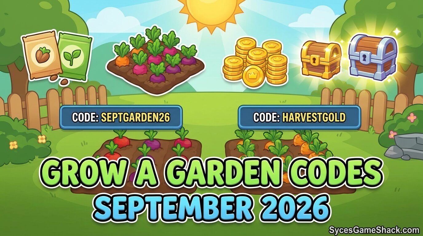 Grow a Garden Codes September 2026