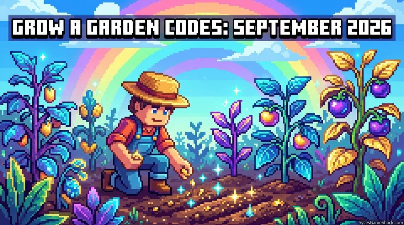Grow a Garden Codes September 2026