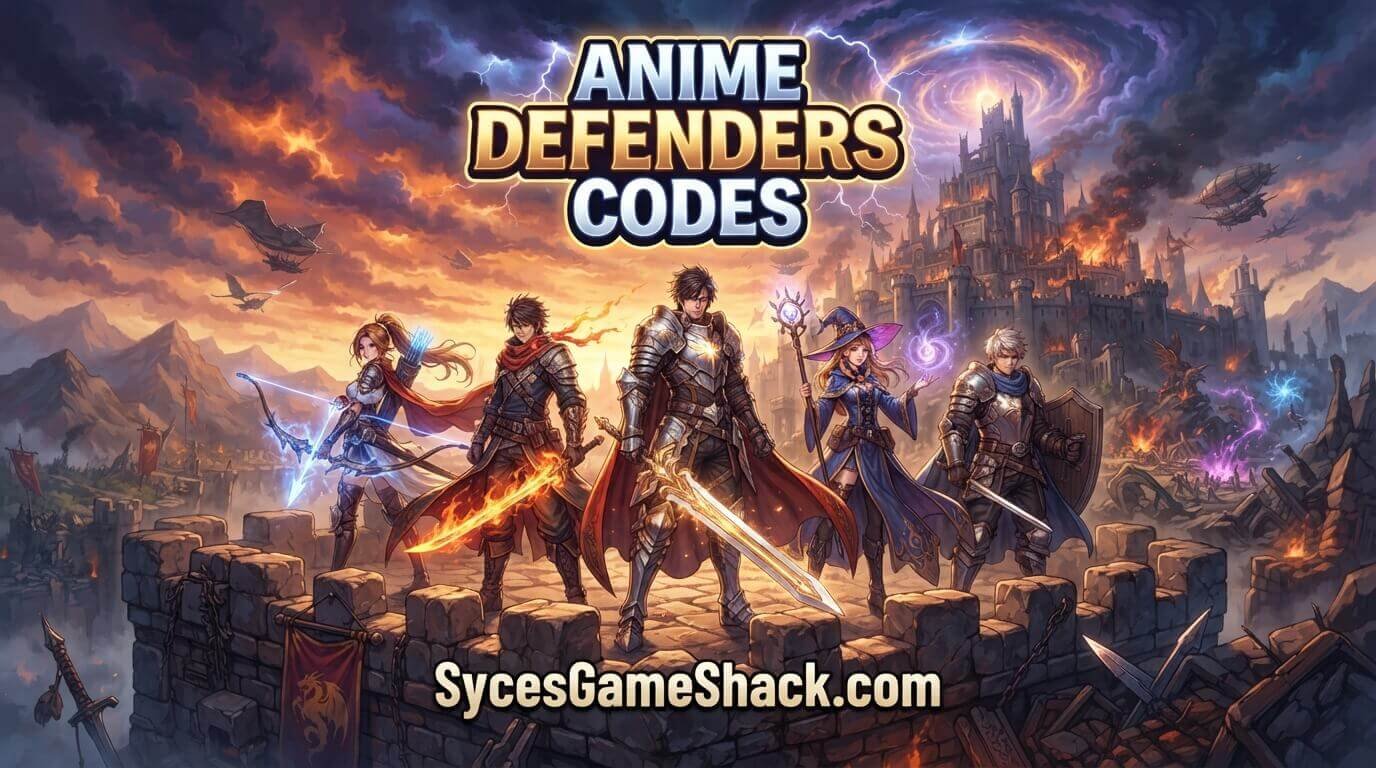 Anime Defenders Codes