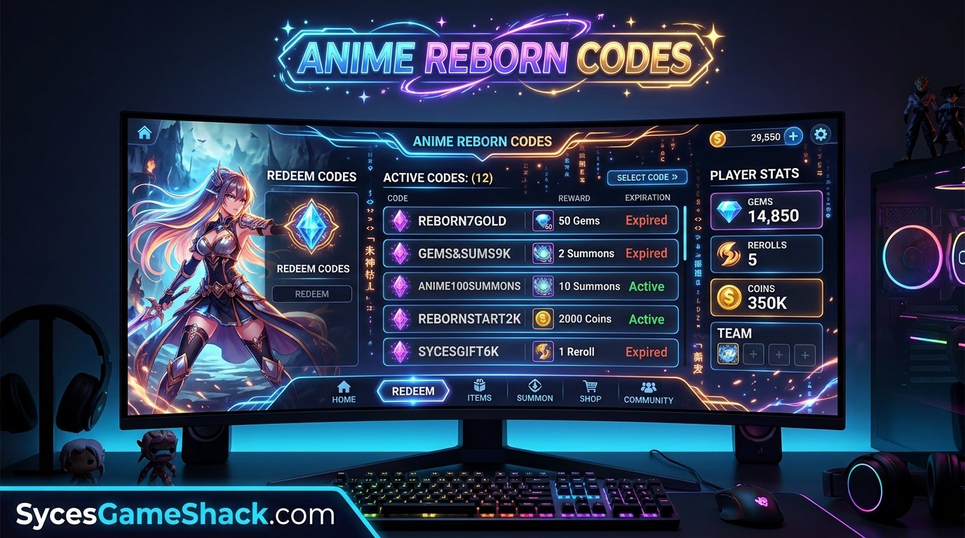 Anime Reborn Codes