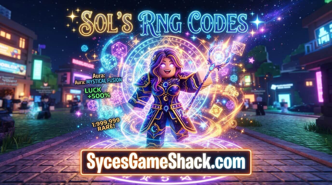 Sol's RNG Codes