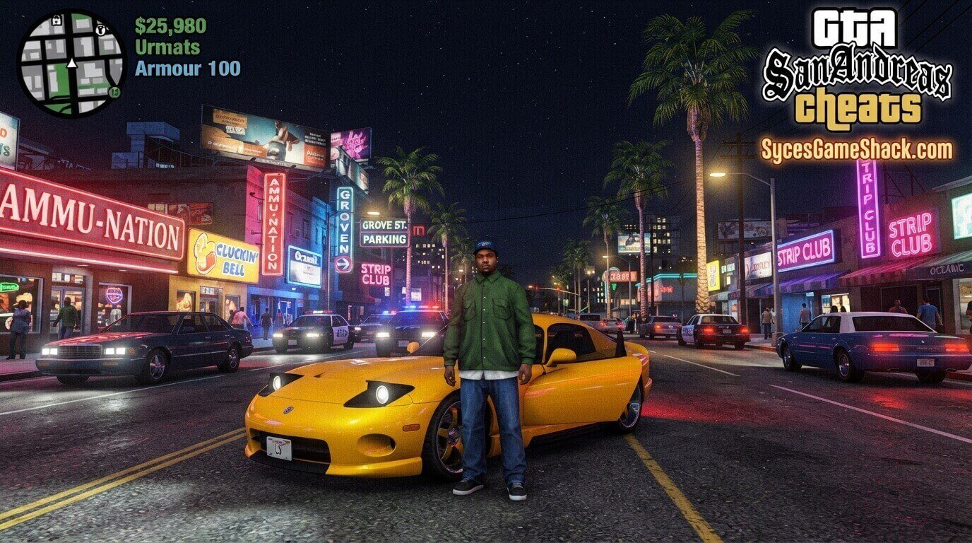 GTA San Andreas Cheats