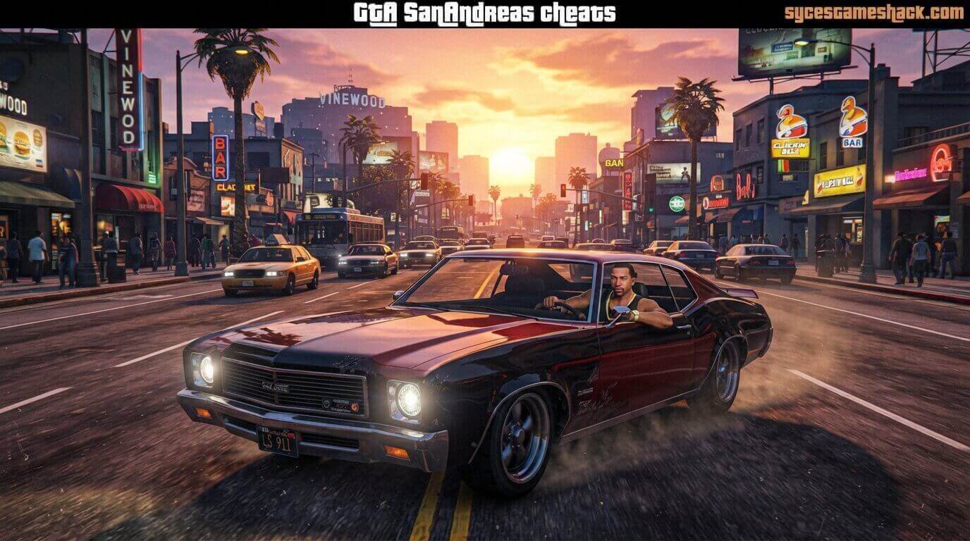 GTA San Andreas Cheats