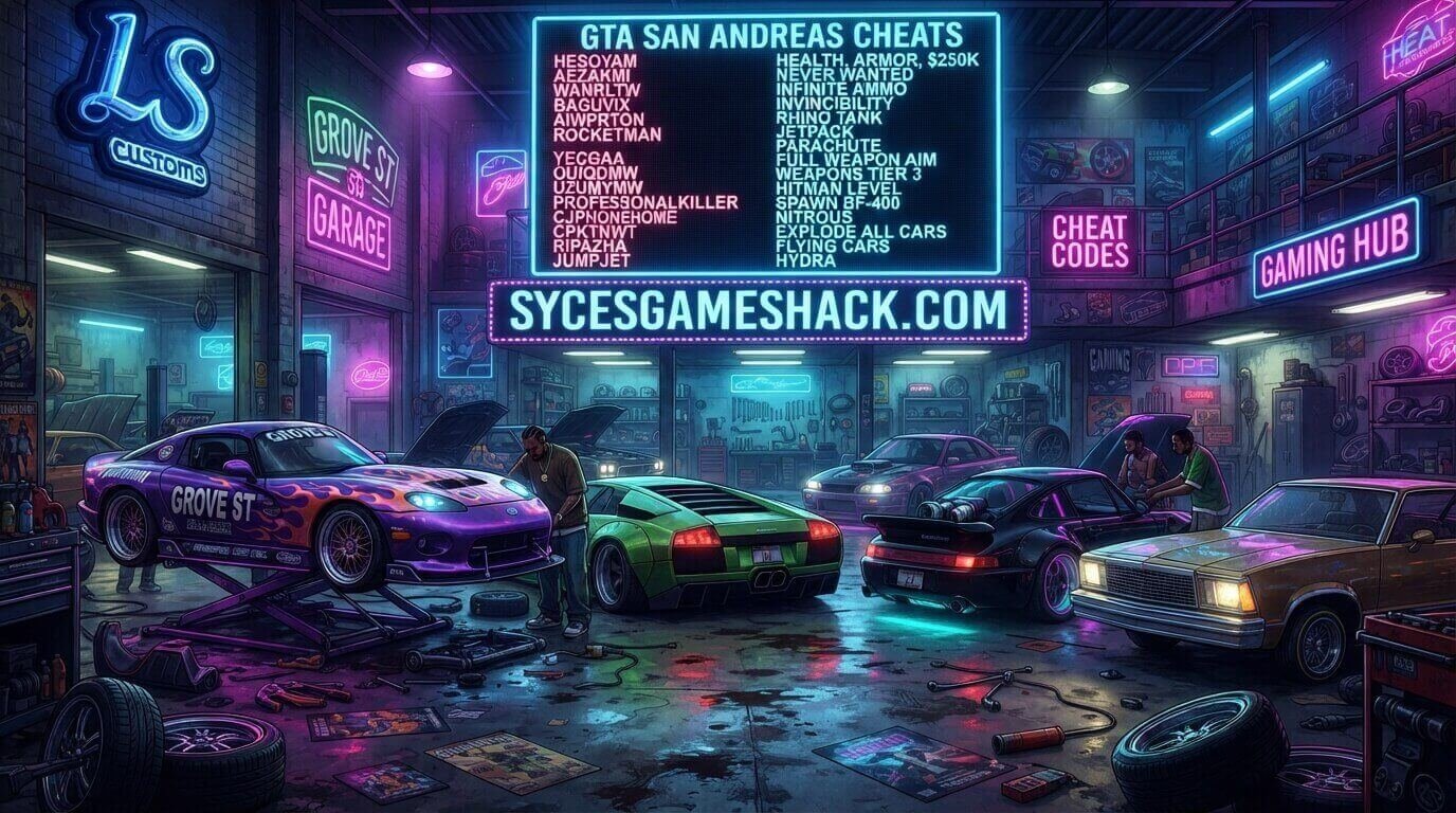 GTA San Andreas Cheats