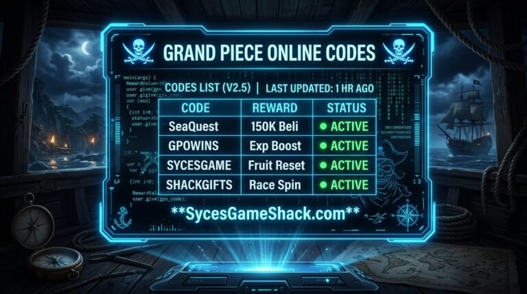 Grand Piece Online Codes
