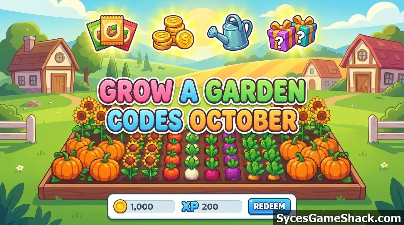 Grow a Garden Codes October