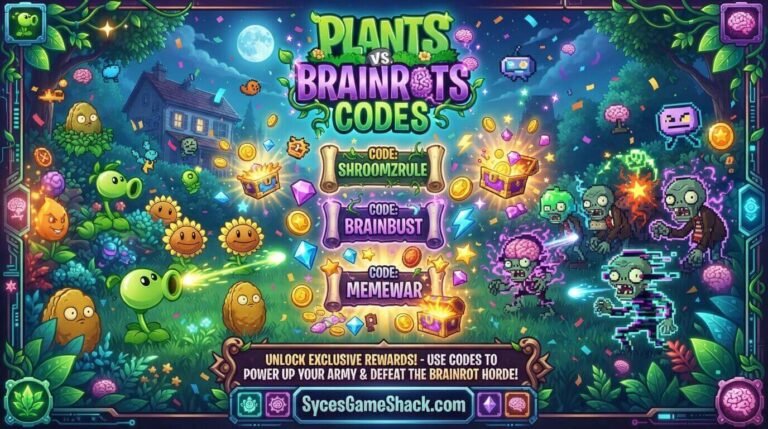 Plants vs Brainrots Codes