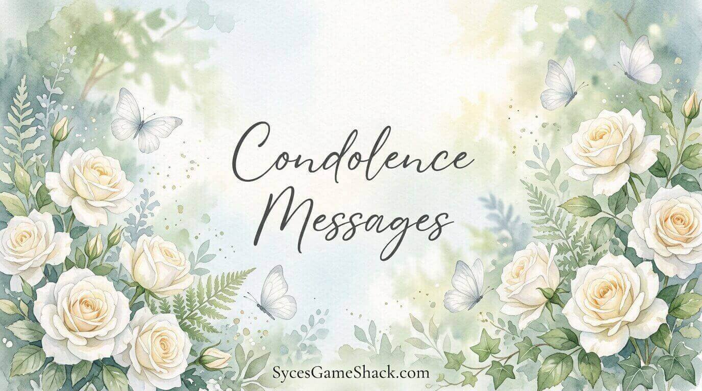 Condolence Message