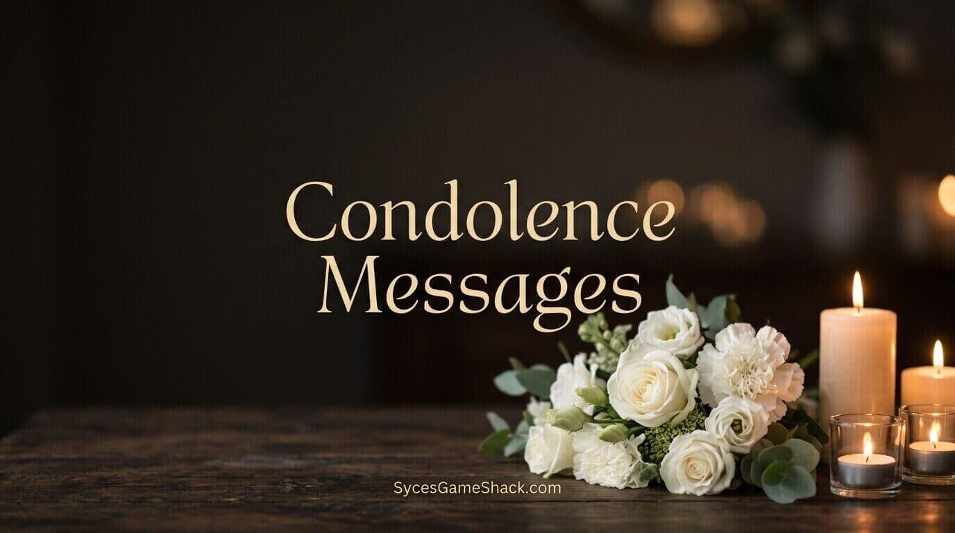Condolence Message