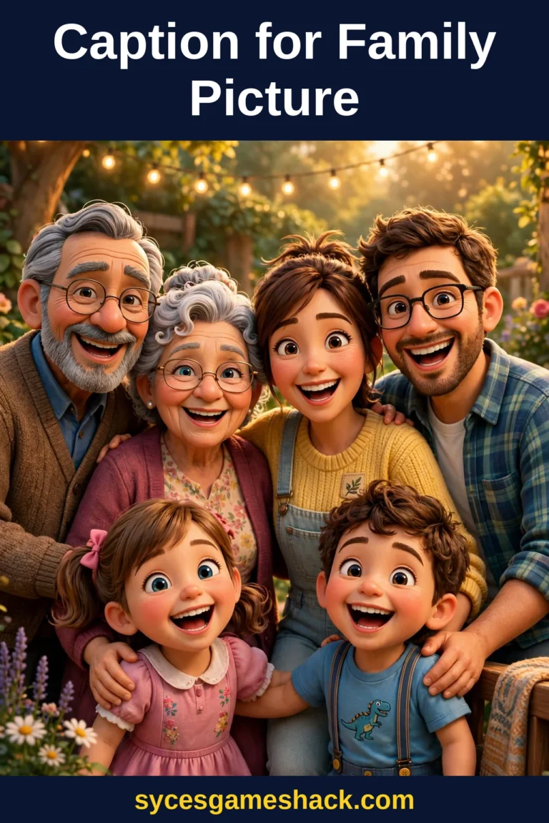 Caption for Family Picture