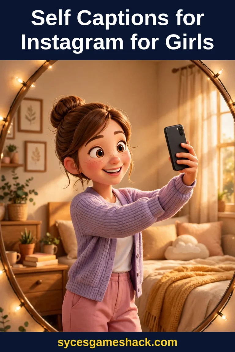 Self Captions for Instagram for Girls